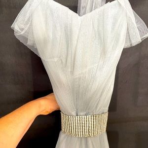 Watters & Watters Dove Grey Dress- Like New!